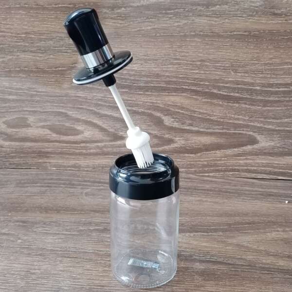 Glass Seasoning Brush Spoon Bottle