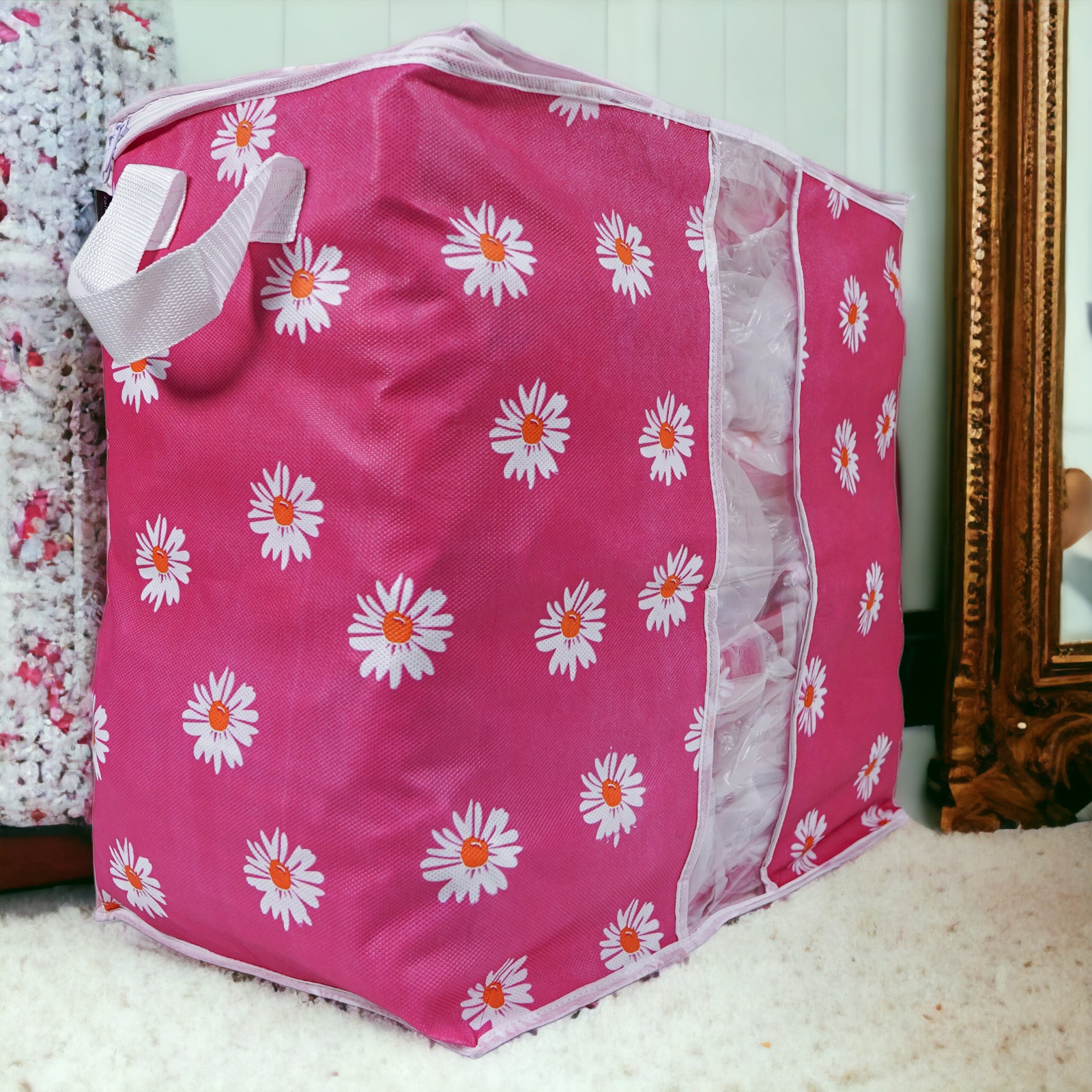 110GSM Cloth Storage Bag 1 Pc (Pink) - Image 2