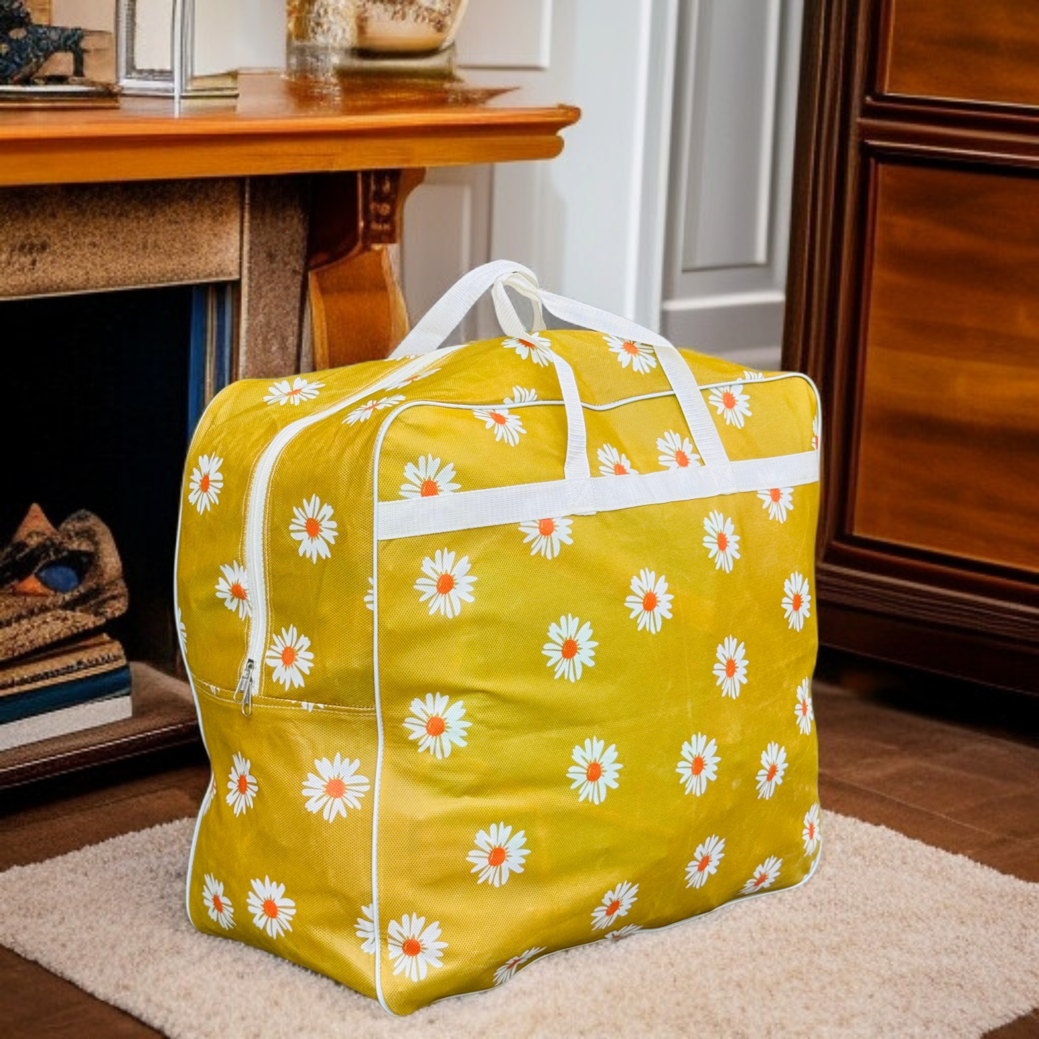 110GSM Non-Woven Luggage Bag (Mustard Flower) - Image 3
