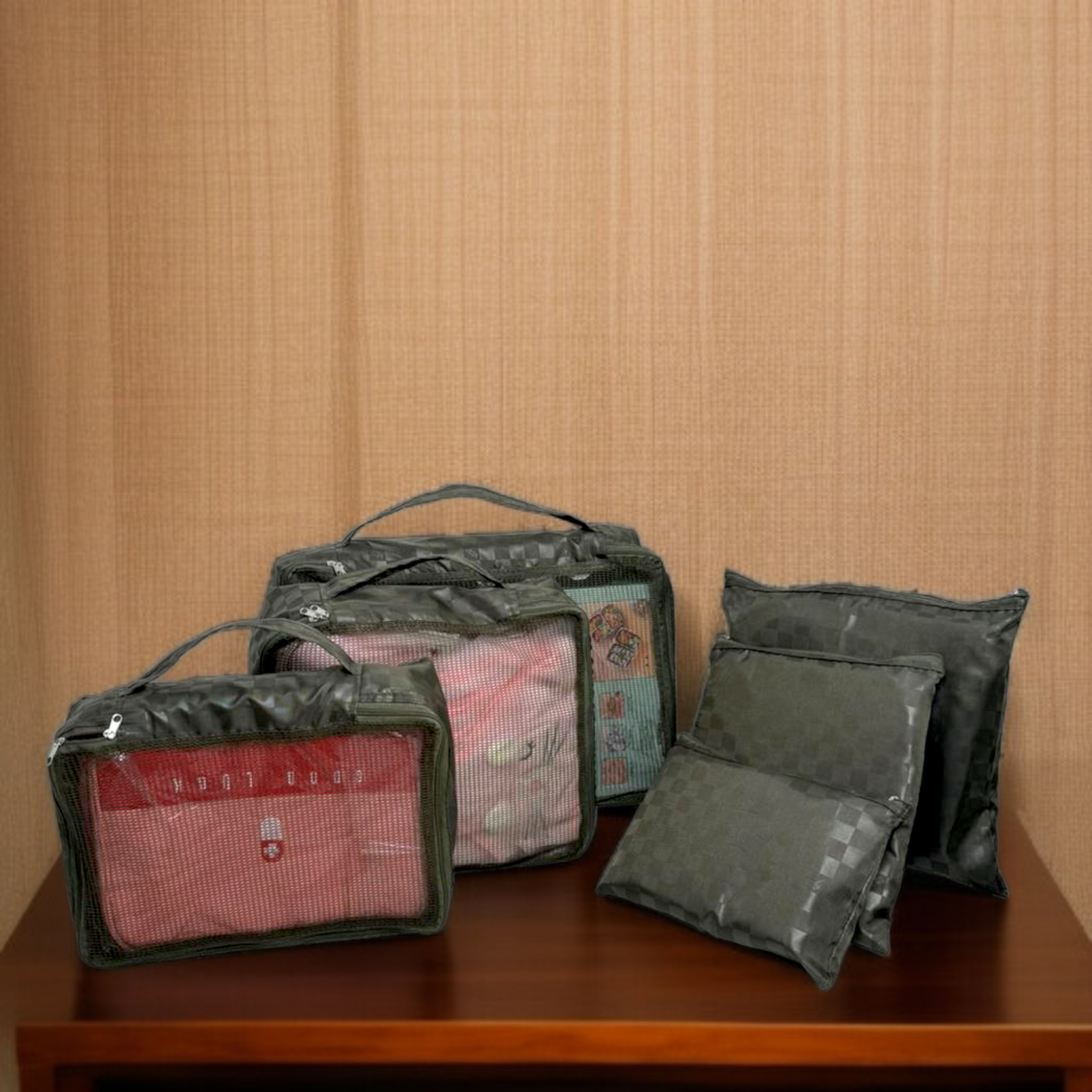 6 Pcs Waterproof Travel Storage Bag-Green - Image 2