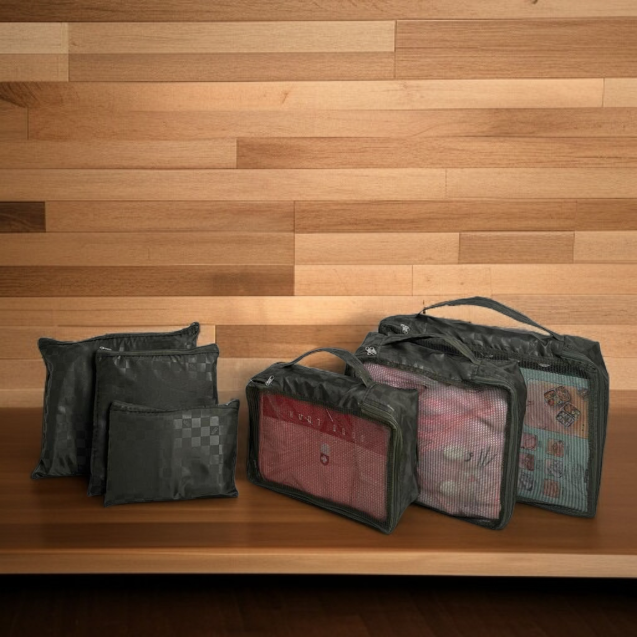 6 Pcs Waterproof Travel Storage Bag-Green - Image 3