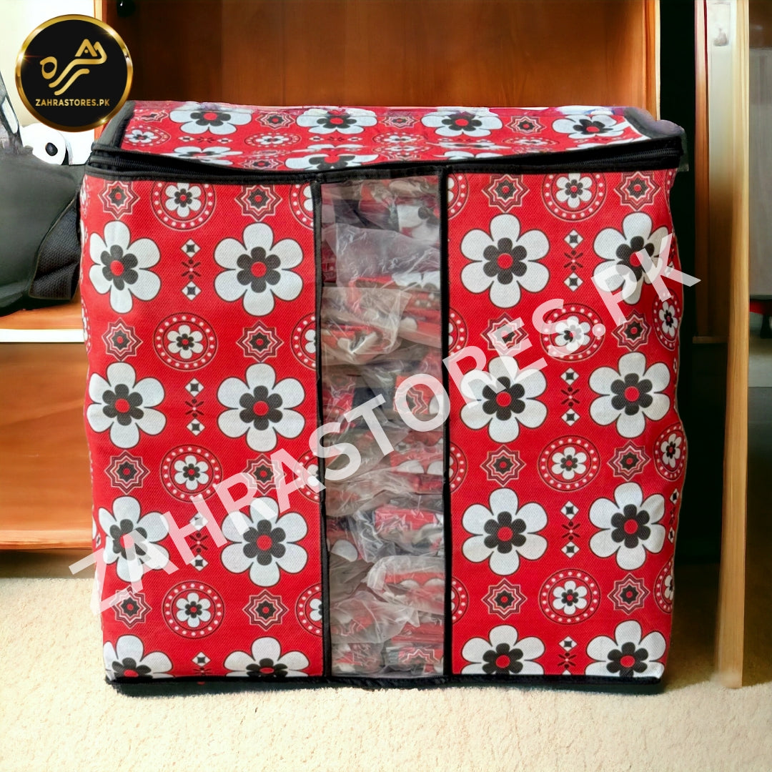 110GSM Cloth Storage Bag 1 Pc (Ajrak) - Image 3