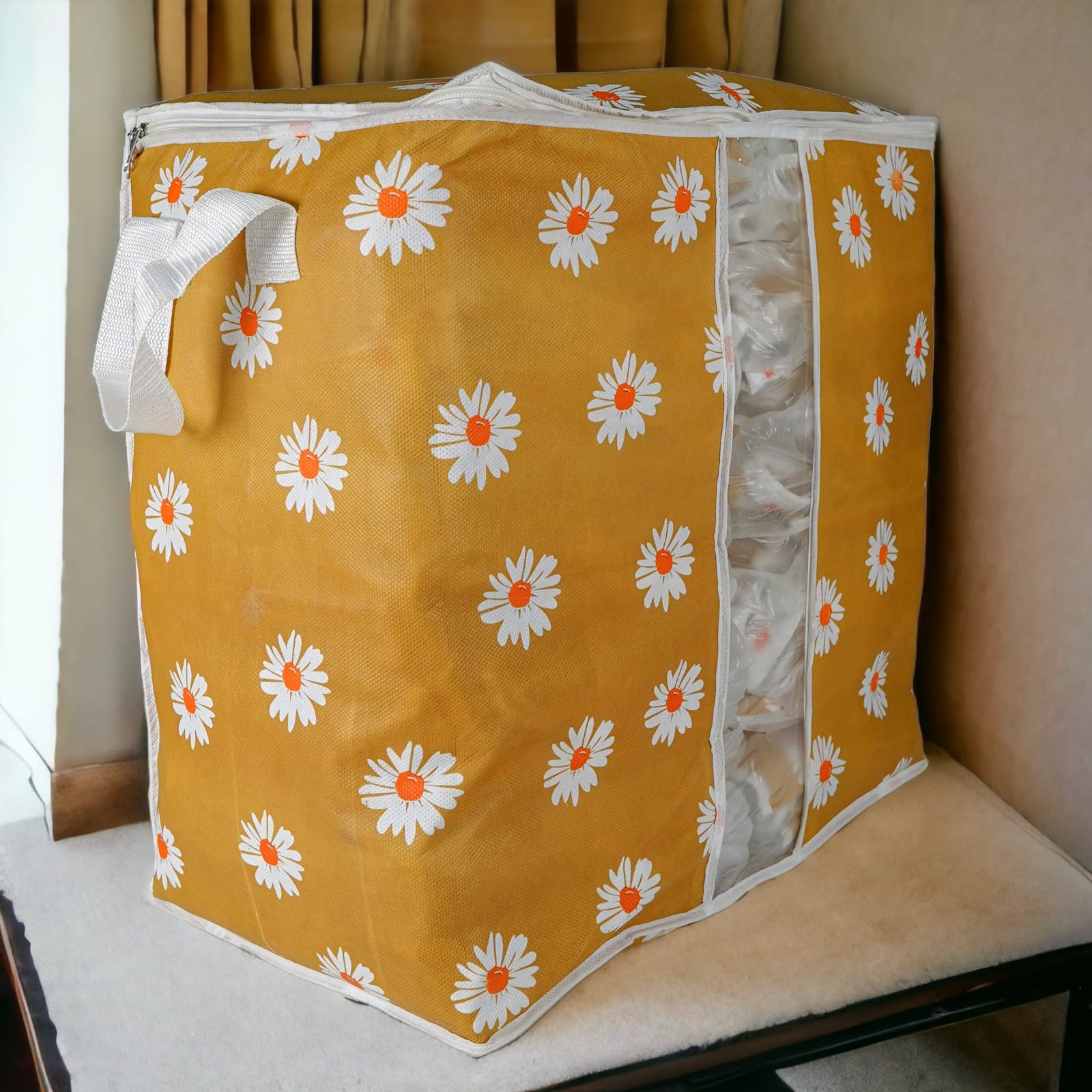110GSM Cloth Storage Bag 1 Pc (Mustard) - Image 2
