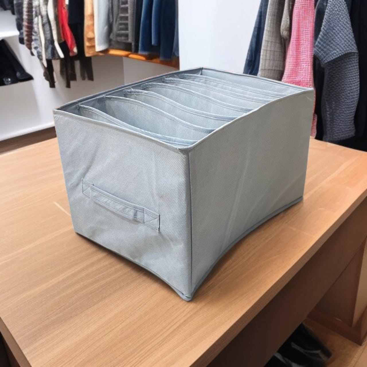 7 Grid Trouser / Pants Organizer(Grey) - Image 2