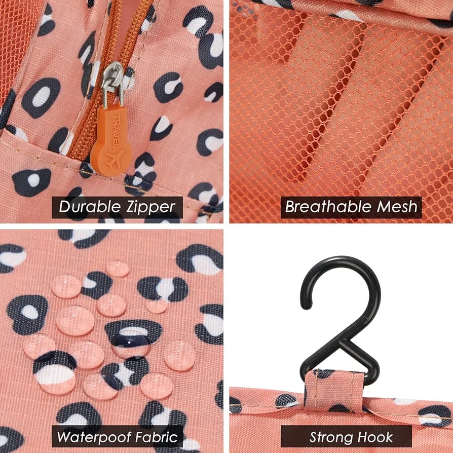 Travel Toiletery Storage Bag (Leopard) - Image 2